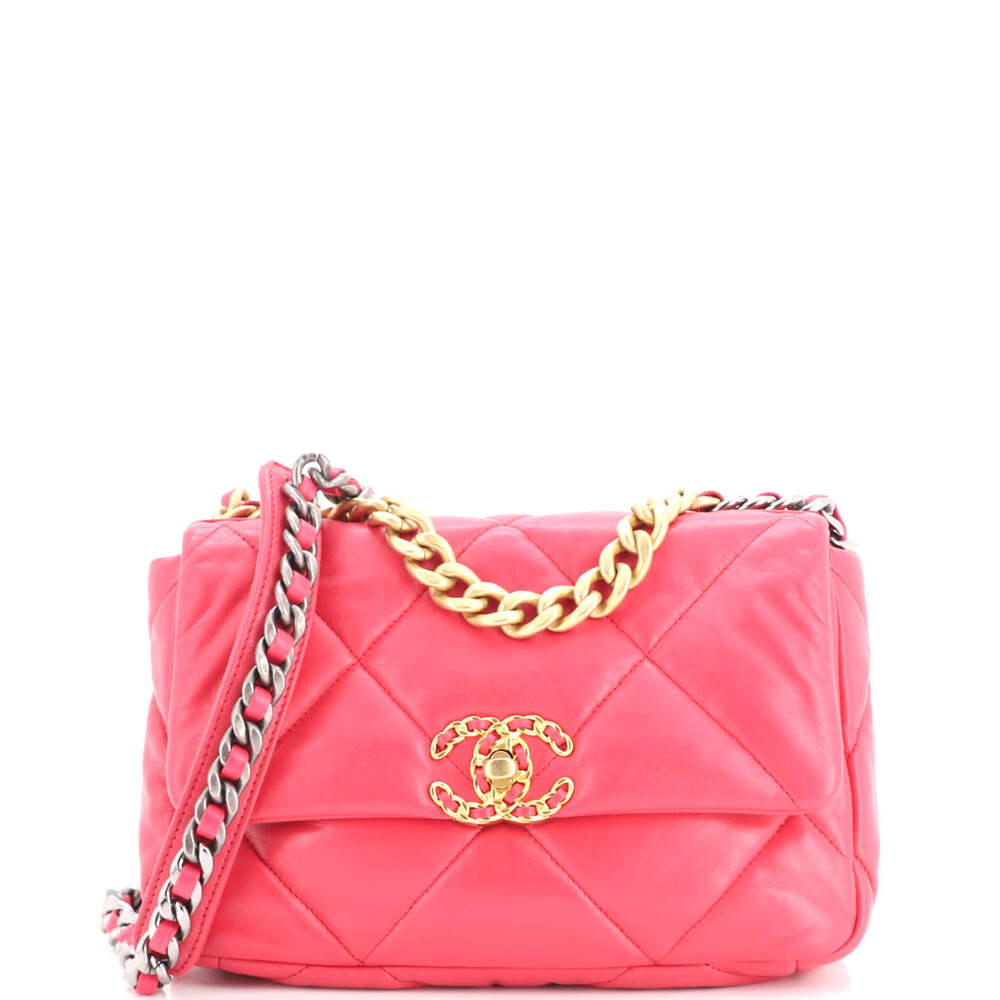 Chanel Medium 19 Flap Bag Quilted Leather